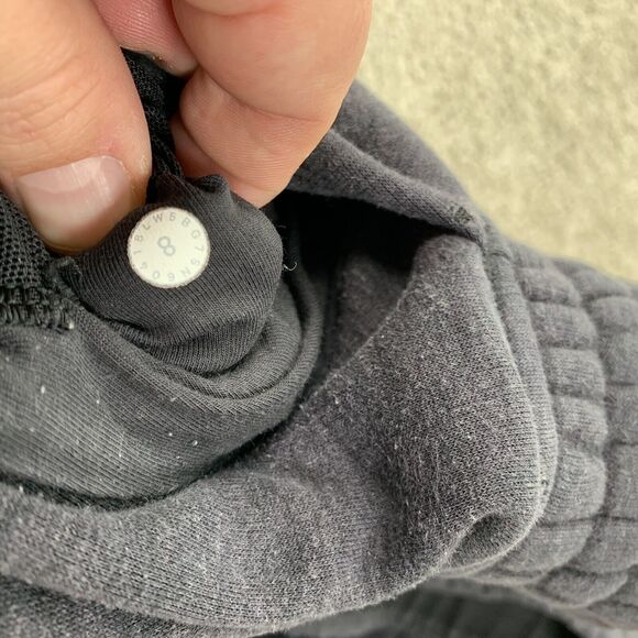 Lululemon Plush Times Jogger Size 8 26" Inseam Gray Women FLAW 60-12 - Picture 4 of 9